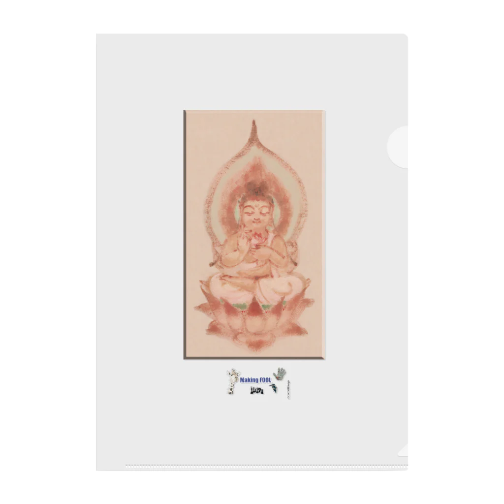 Making FOOLの五百幼童経の世界 仏画 008：Buddha A3-2 003 Clear File Folder