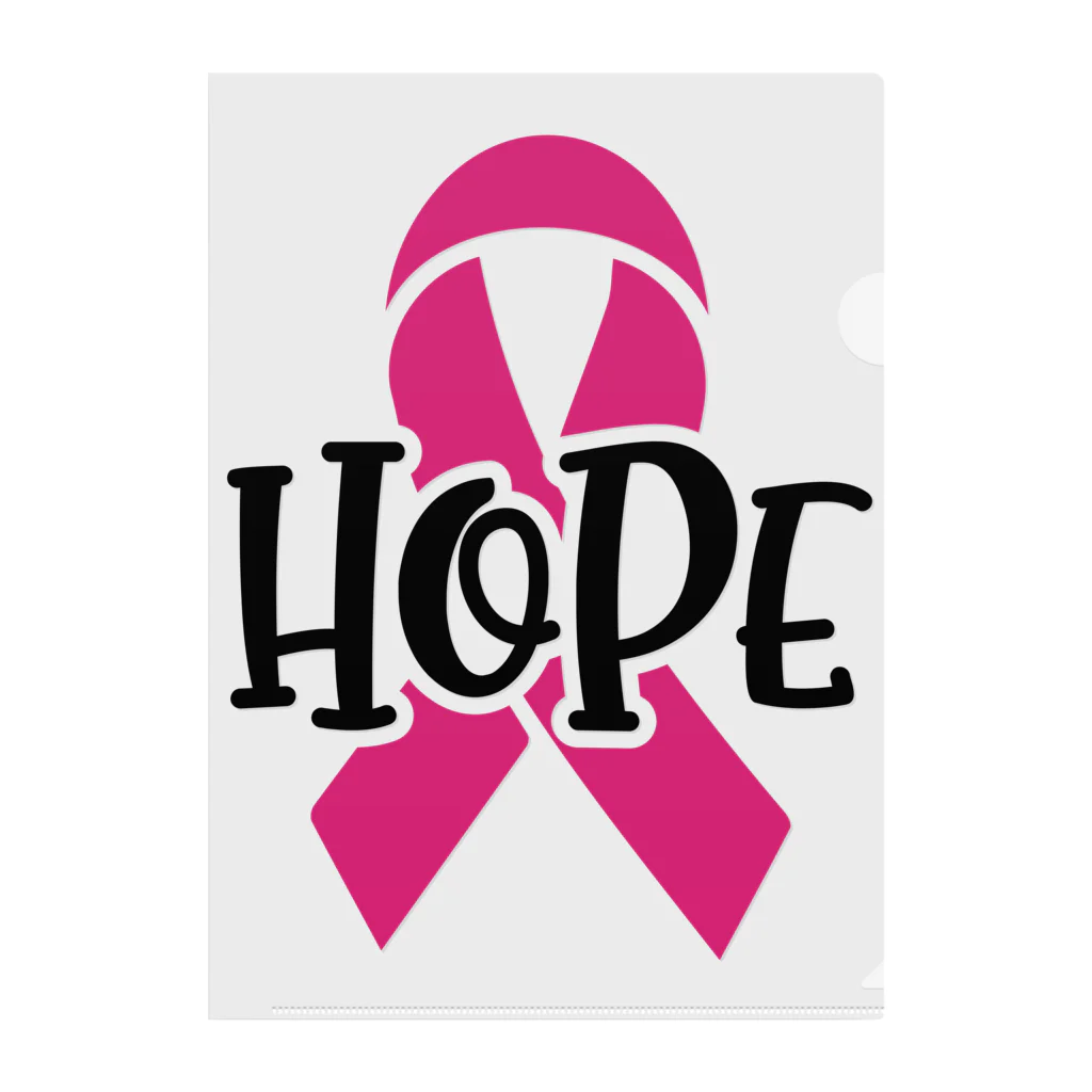 Fred HorstmanのBreast Cancer HOPE  乳がんの希望 Clear File Folder