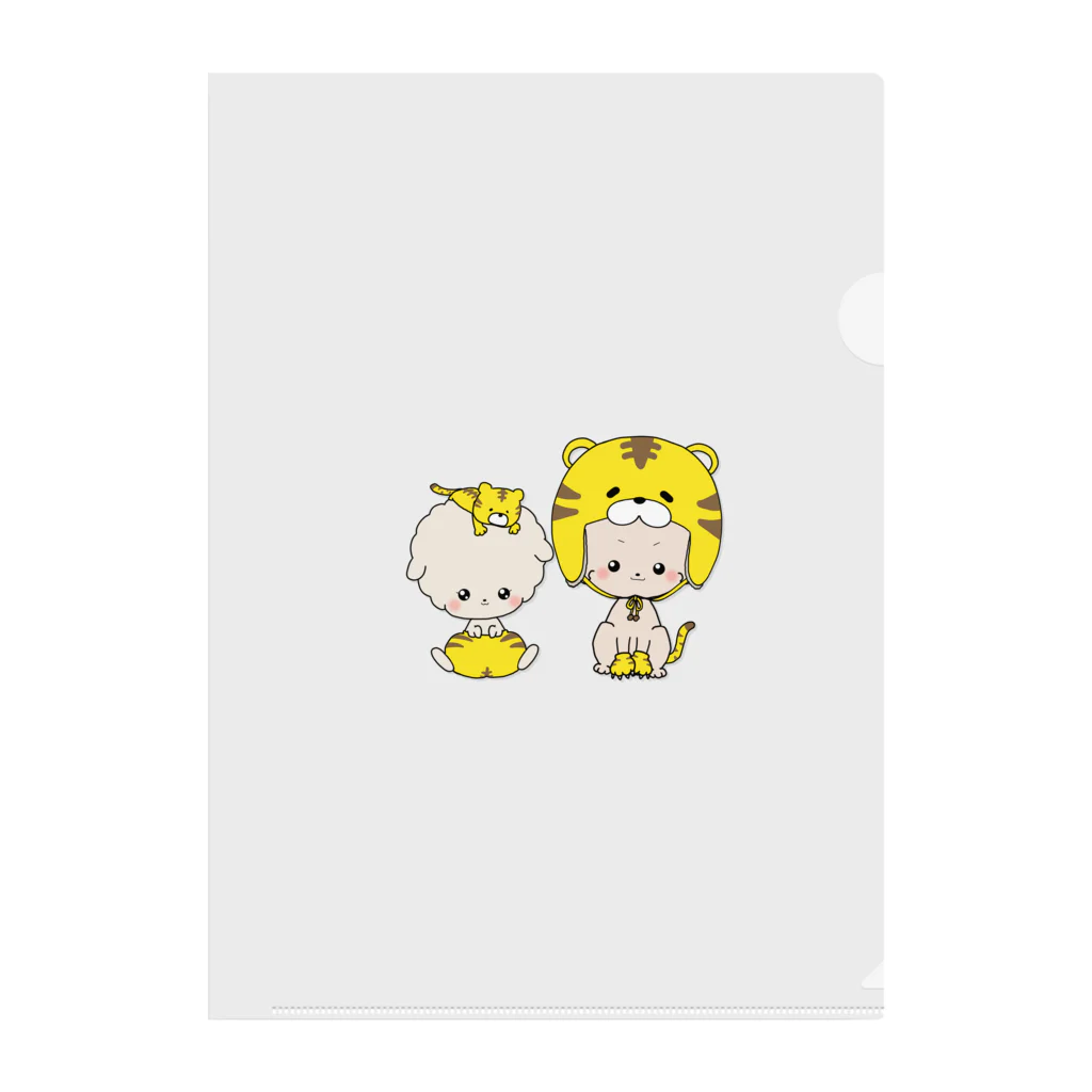 pote©o*  ハンドメイドドッグウェアのトラぷーどる🐯 クリアファイル