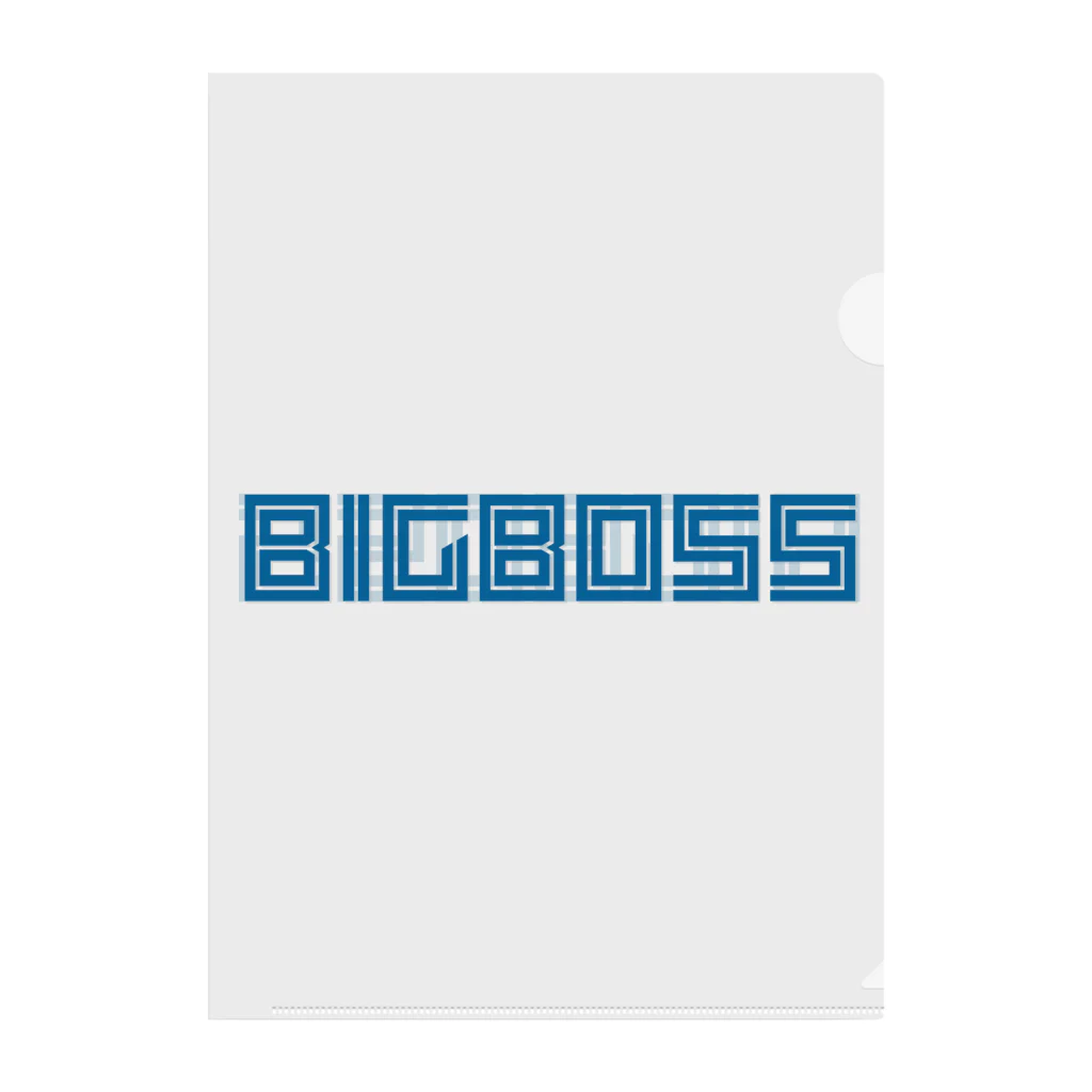 【何字ゃ文字屋】の「BIG BOSS」新ロゴ フォント Clear File Folder