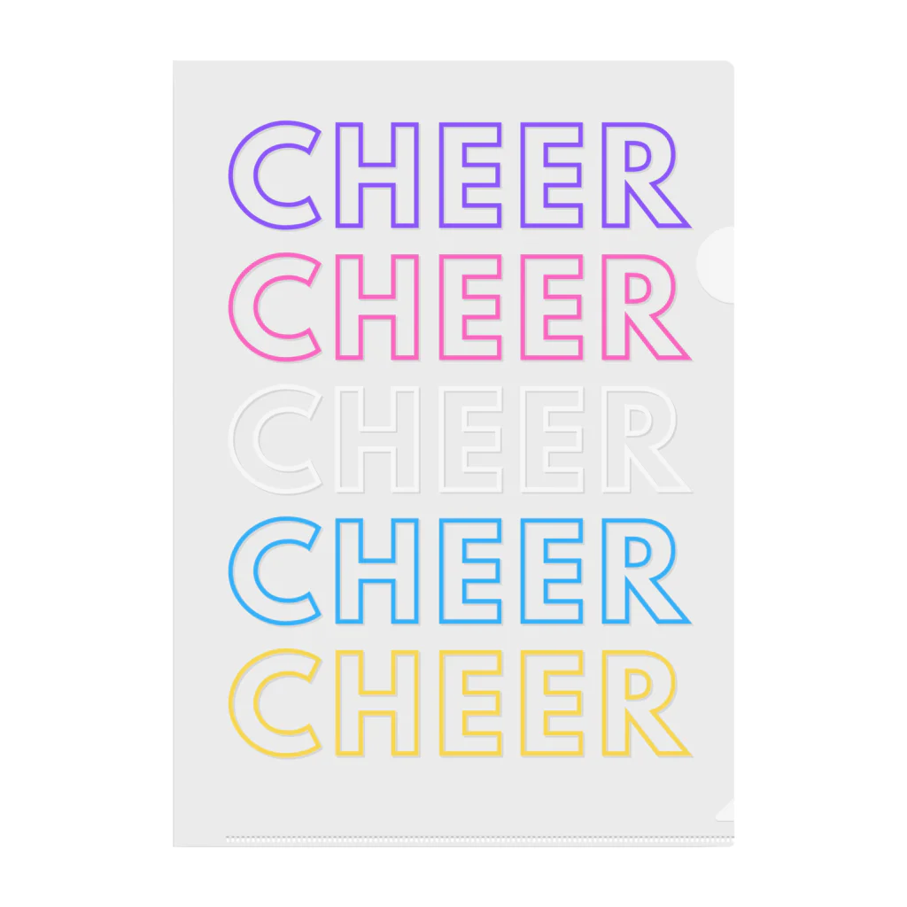 チアグッズショップ CHEER POINTのCHEER POINT CHEERシリーズ クリアファイル