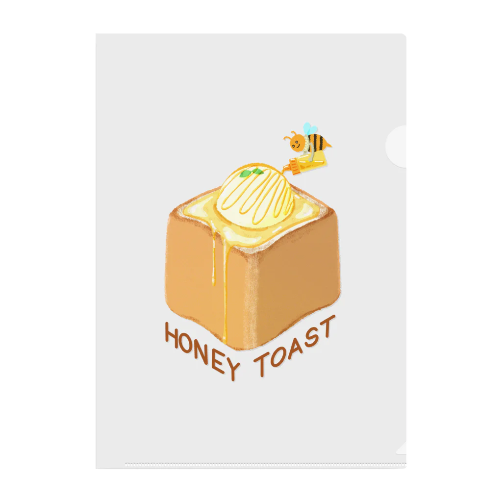 スロータイプ書店 Slowtype BooksのHONEY TOAST ハニートースト 247 Clear File Folder