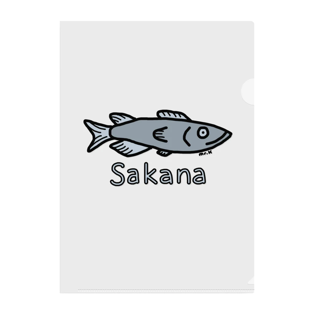 MrKShirtsのSakana (魚) 色デザイン クリアファイル
