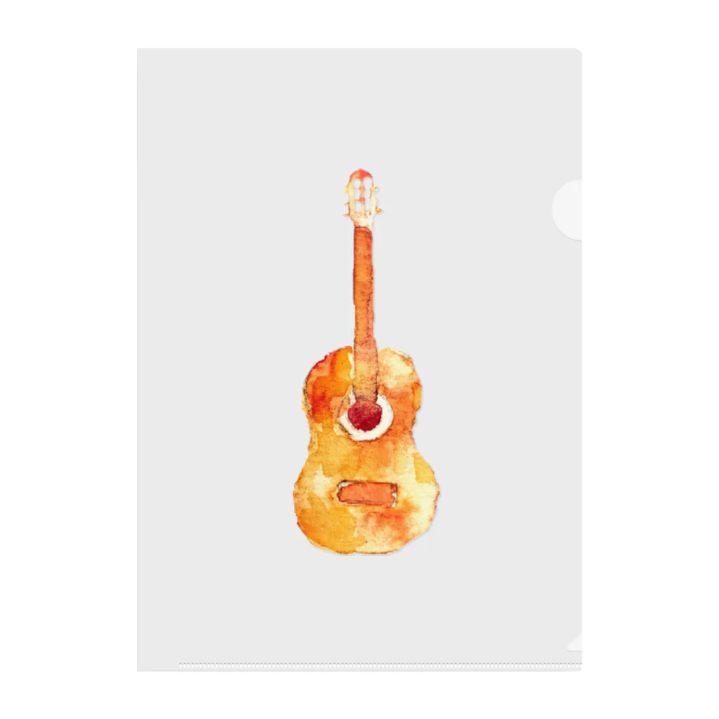 yumiのギター(orange) Clear File Folder