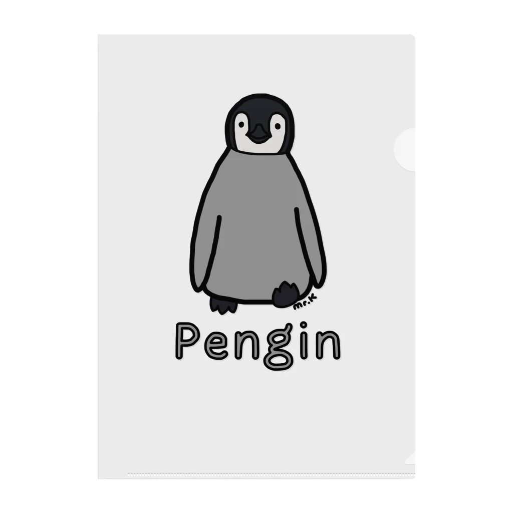 MrKShirtsのPengin (ペンギン) 色デザイン クリアファイル