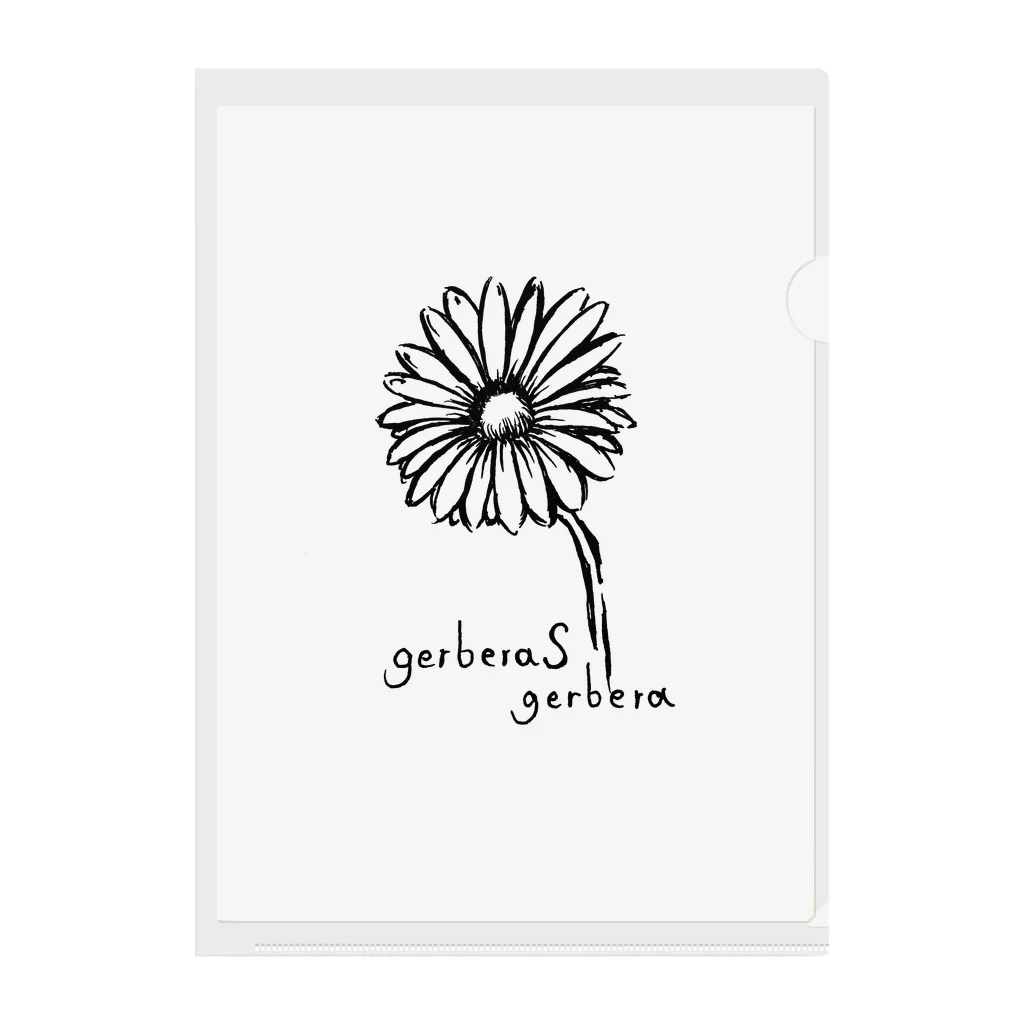 gerberasgerberaのgerberasgerbera クリアファイル