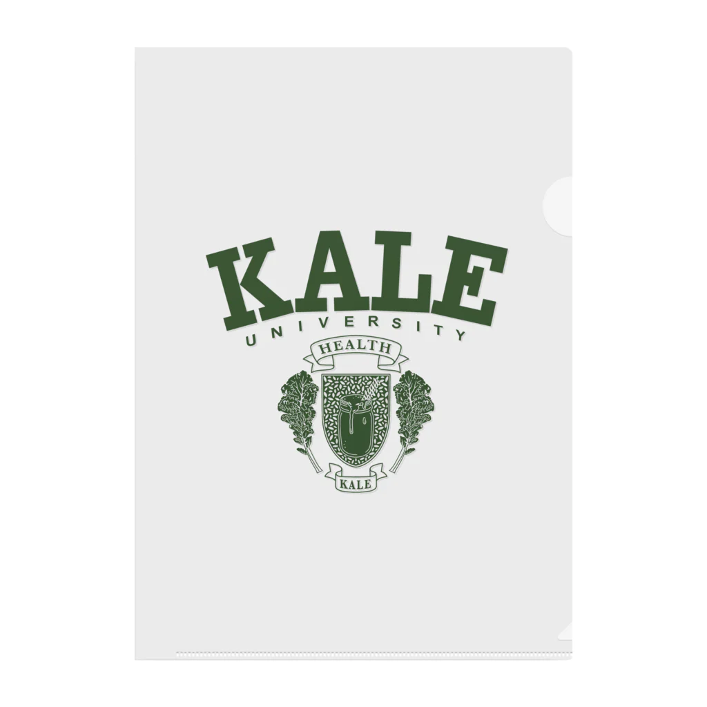 コノデザインのKALE University カレッジロゴ  クリアファイル