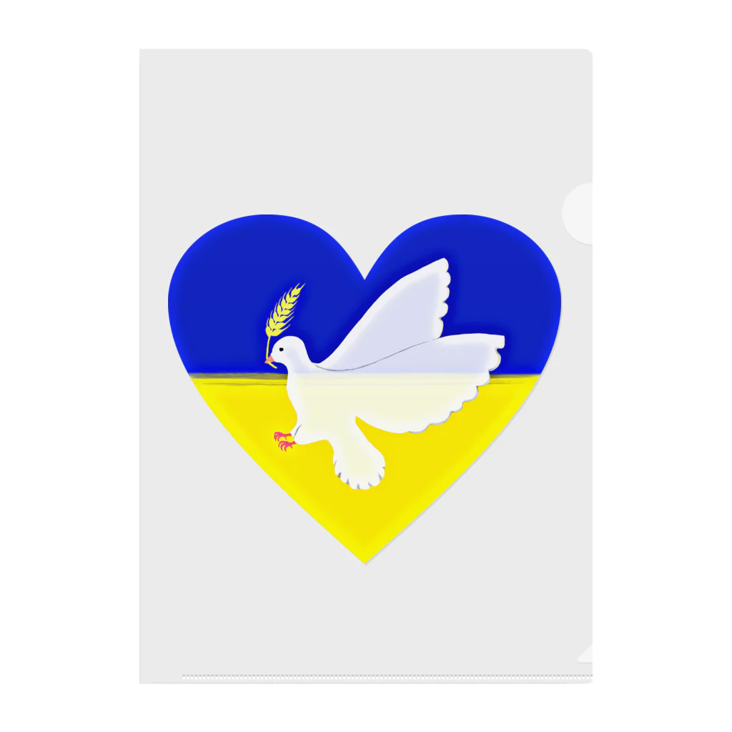 LalaHangeulのPray For Peace ウクライナ応援 Clear File Folder