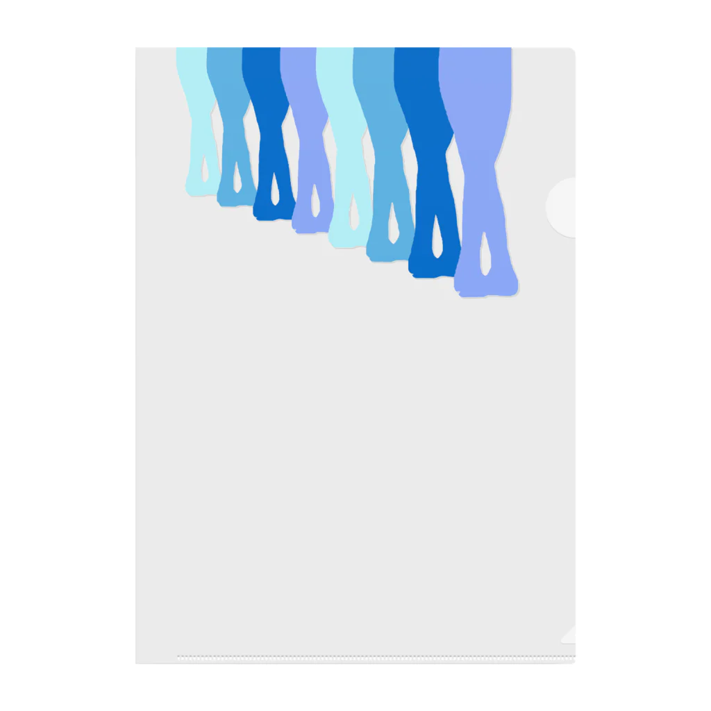 Twinkle-BooのBallet!!!blue Clear File Folder