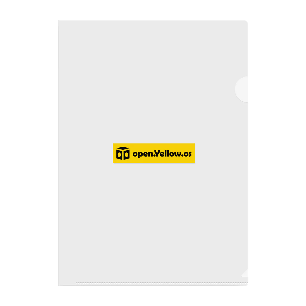 open.Yellow.os original official goods storeのopen.Yellow.os公式支援グッズ クリアファイル
