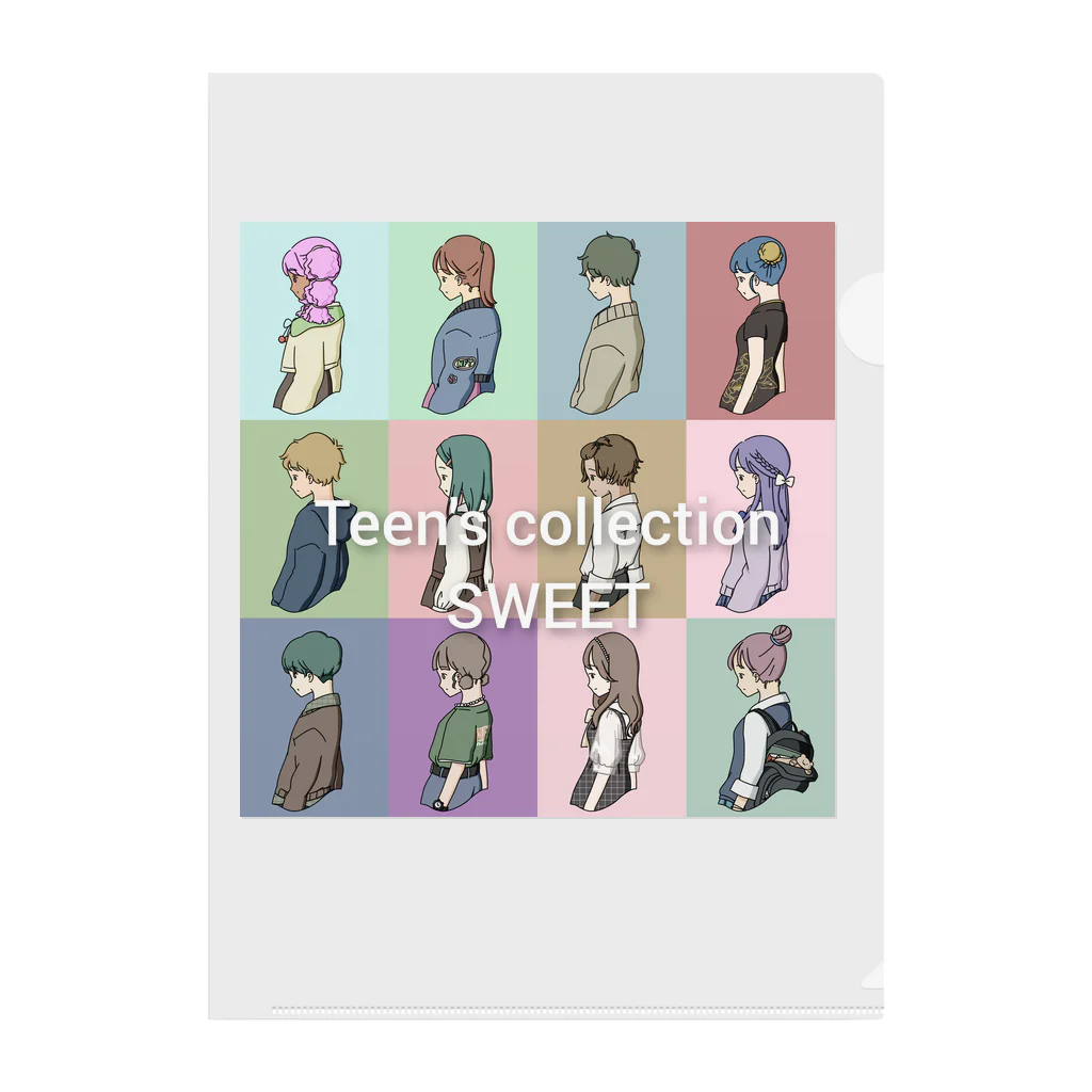 Teen's shopのTeen's collection SWEET オリジナルキャラクター集 Clear File Folder
