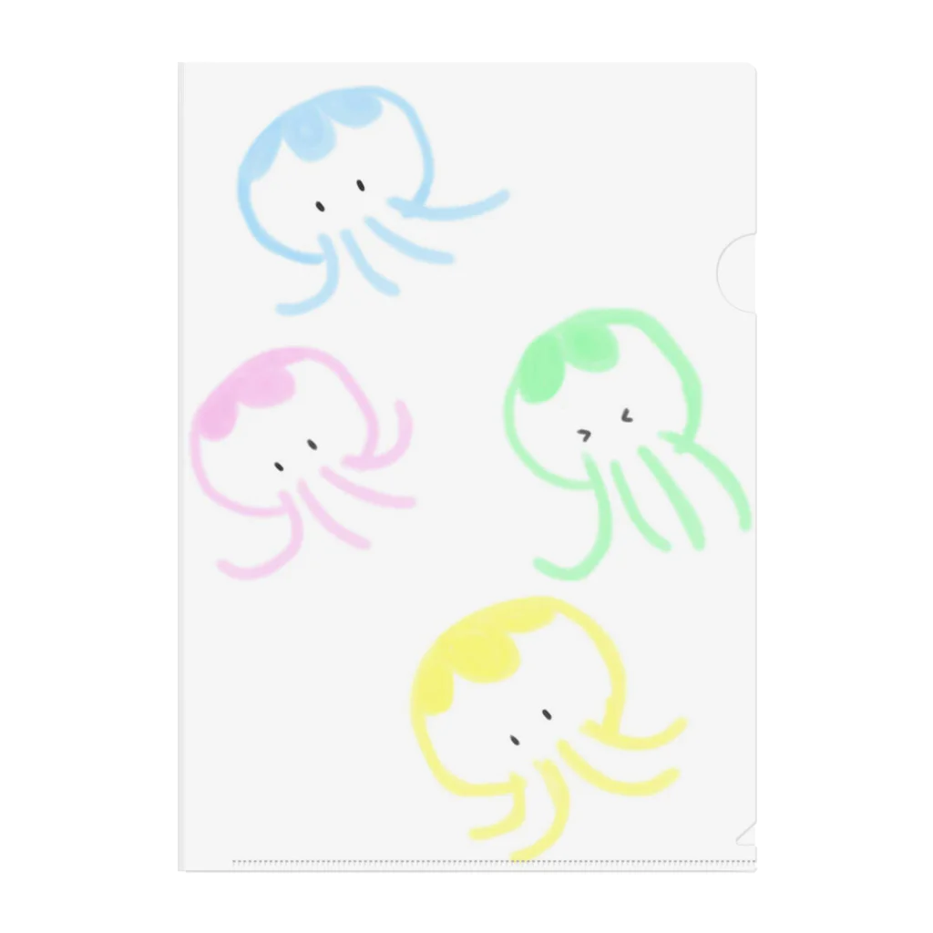 zakurouのくらげ４兄弟 Clear File Folder