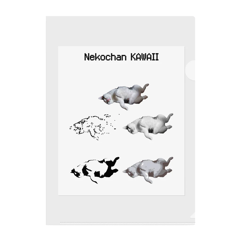 わらび@のNEKOACHAN KAWAII Clear File Folder