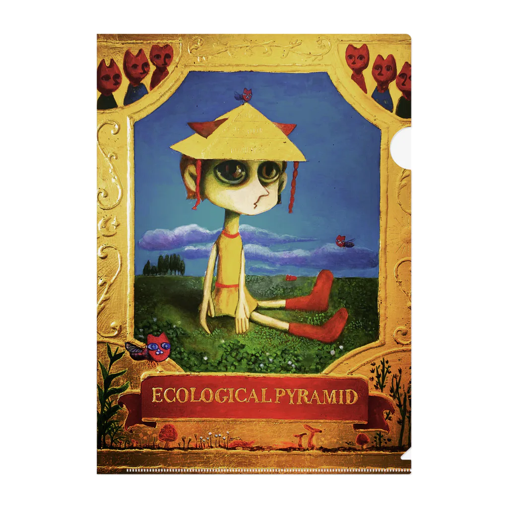 チーぼっちSHOPのecological pyramid Clear File Folder