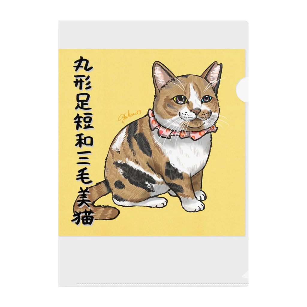 平野郷猫会議事堂の和三毛猫 Clear File Folder