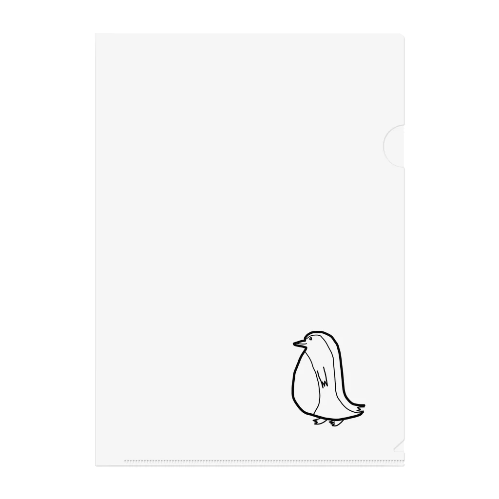 まき画伯のアトリエのペンギン部長 Clear File Folder