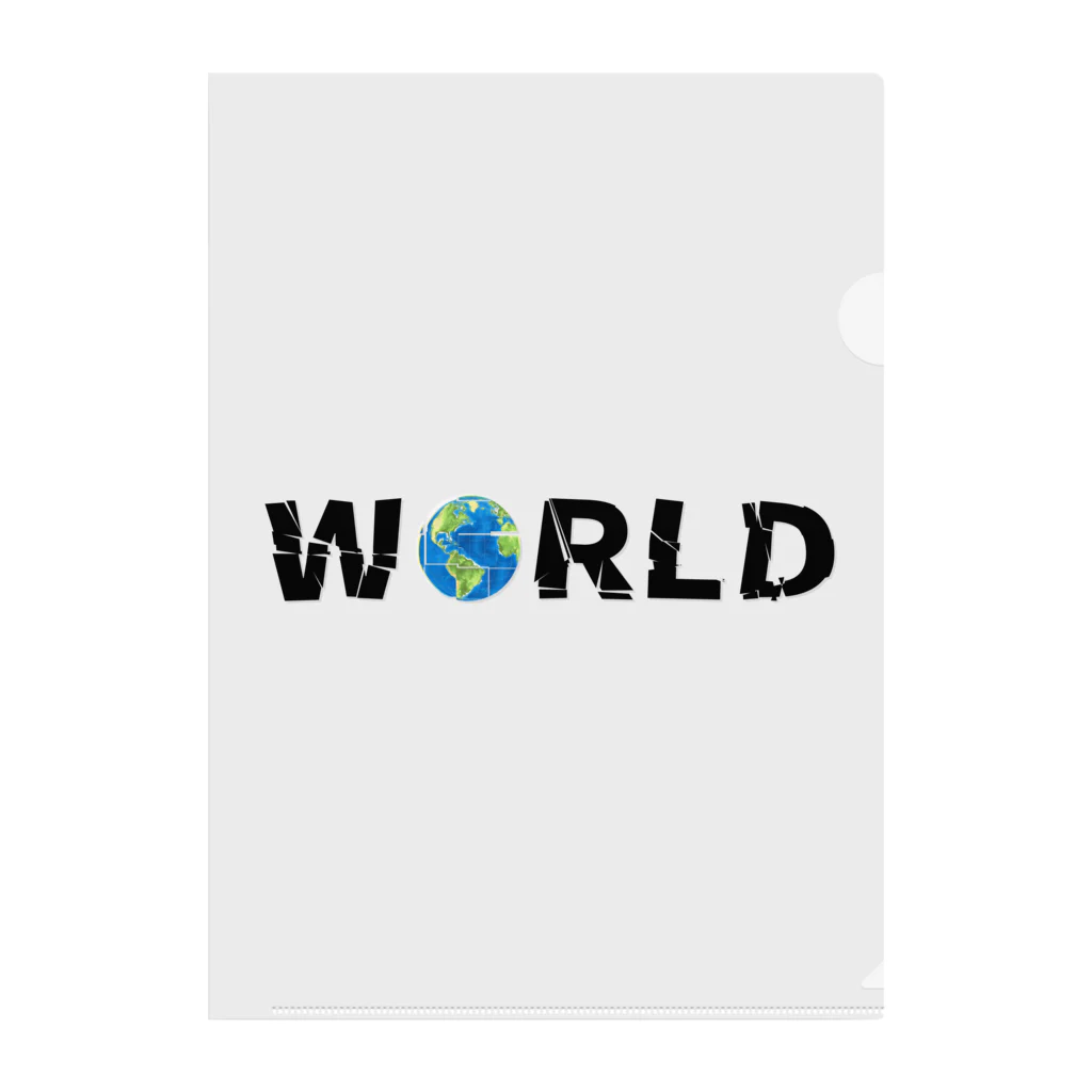 Ａ’ｚｗｏｒｋＳのWORLD(英字＋１シリーズ) クリアファイル