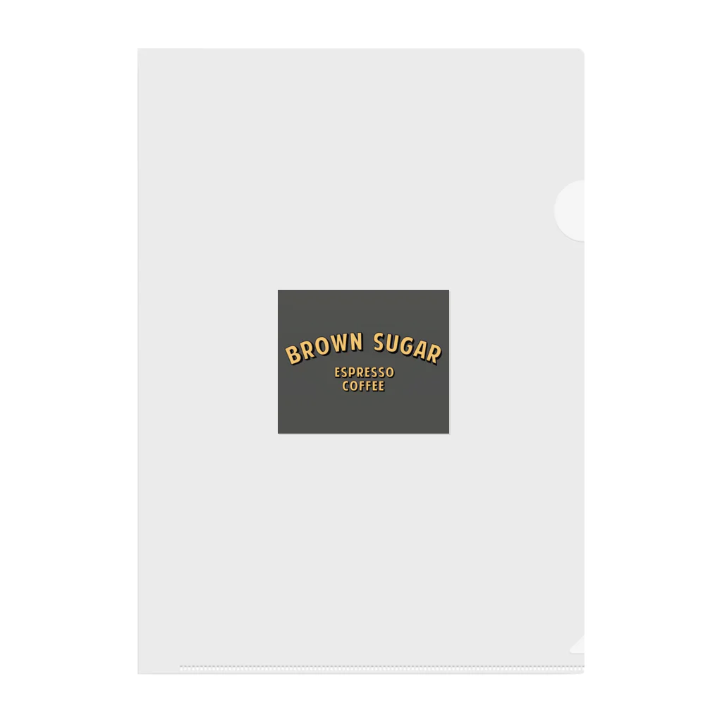 BROWN SUGAR ESPRESSO COFFEEのaddman's logo Clear File Folder