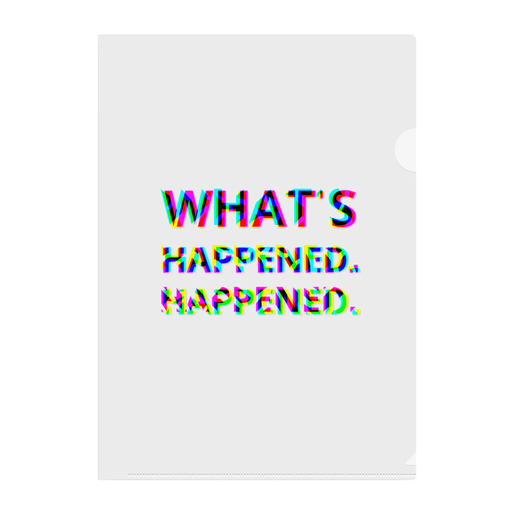 NomuraのWHAT'S HAPPENED HAPPENED クリアファイル