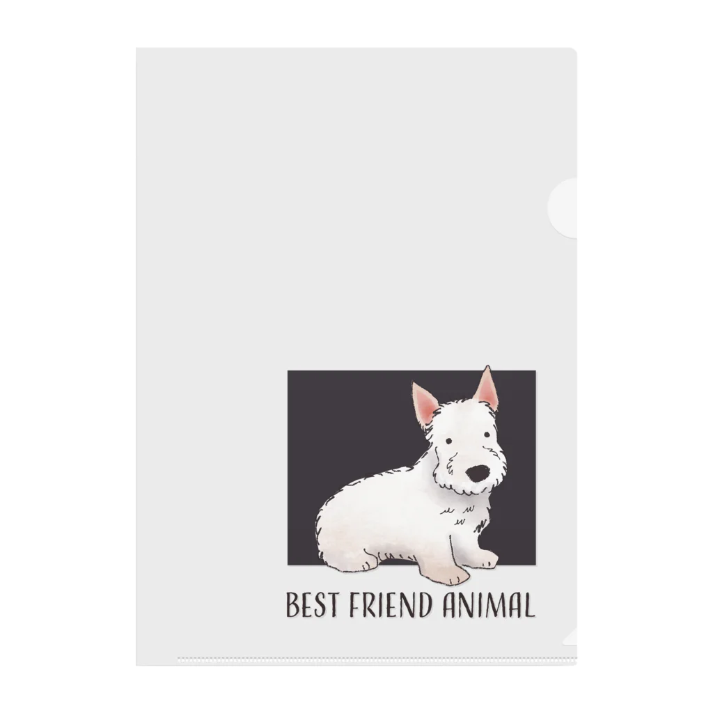 BFA/Best friend animalのスコティッシュテリア/BFA Clear File Folder