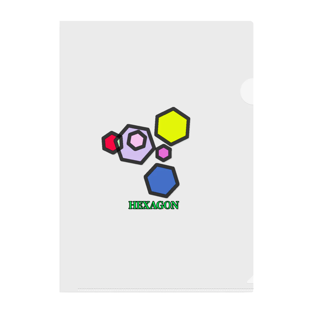 ariiisanのhexagon クリアファイル
