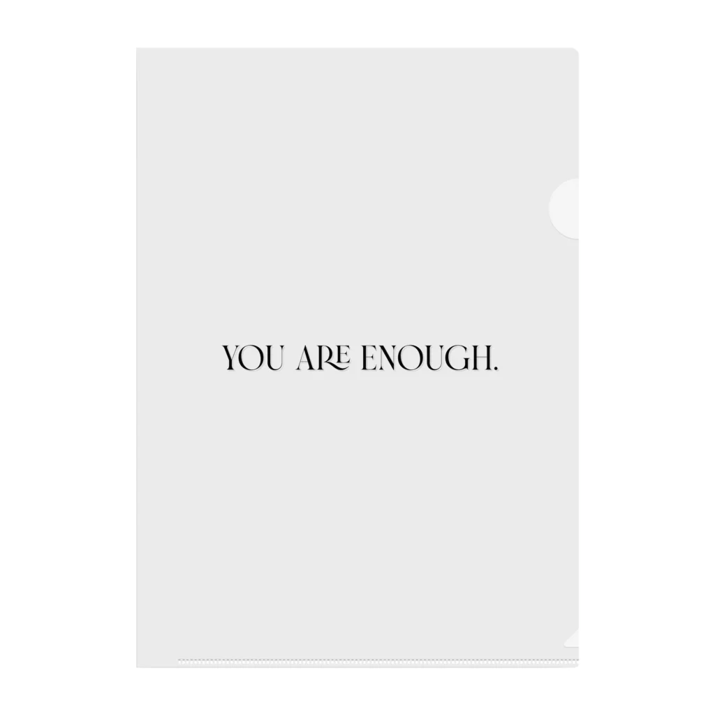 MONETのYOU ARE ENOUGH. Clear File Folder