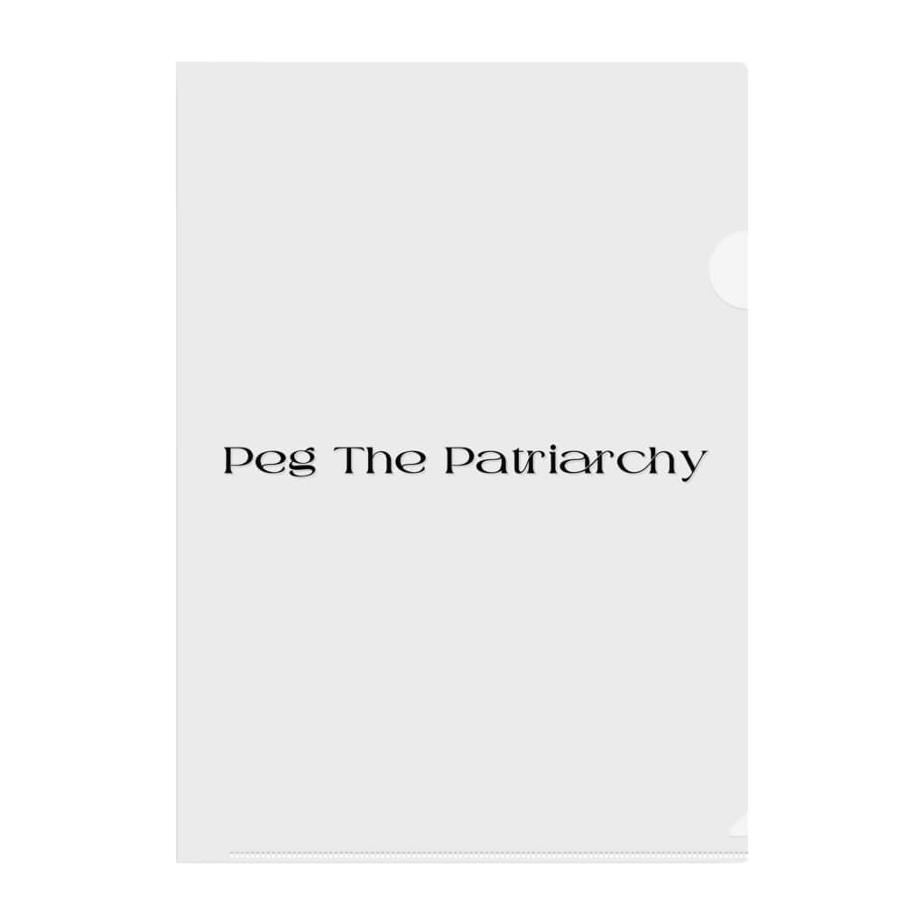 MONETのPeg The Patriarchy Clear File Folder