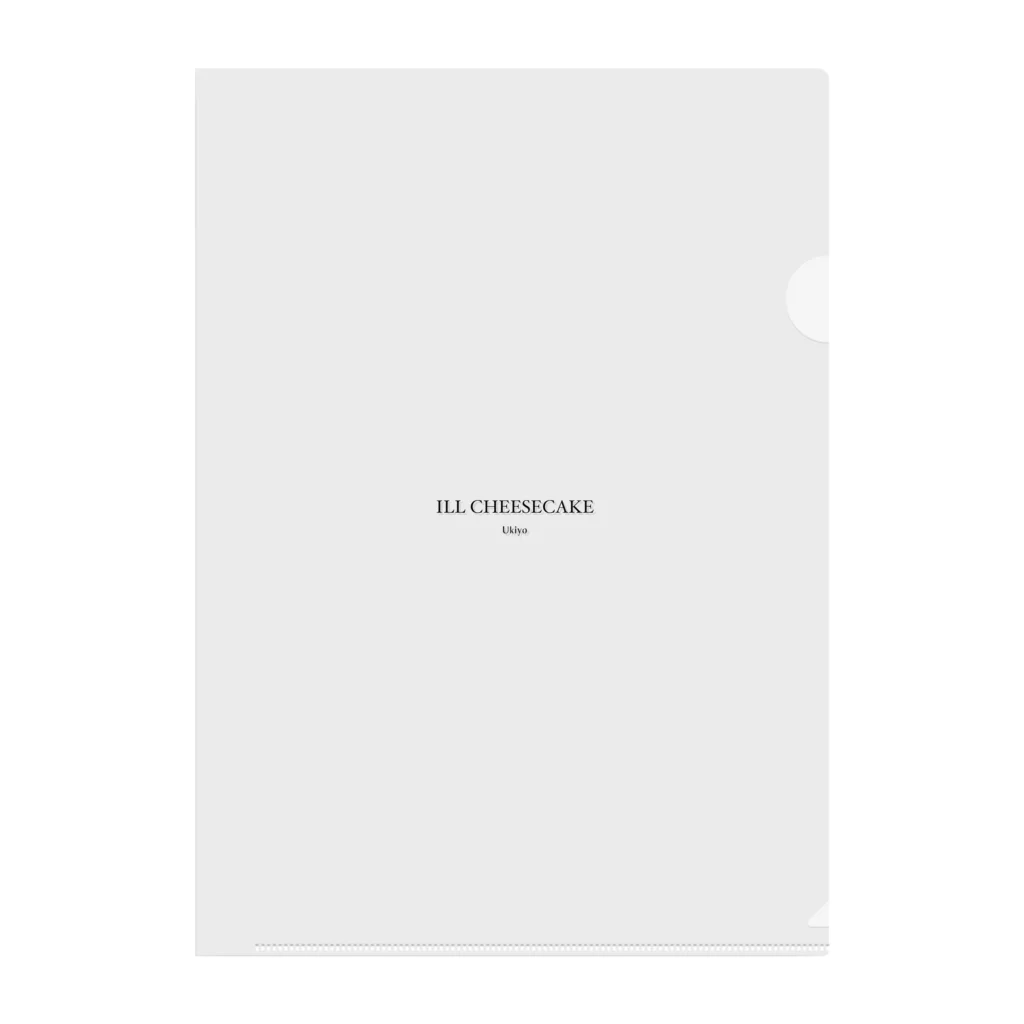 Ukiyo のILL CHEESECAKE  Clear File Folder