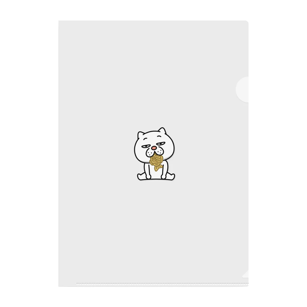 セイコウ スタンプのウザ～～い猫　タイ焼き クリアファイル