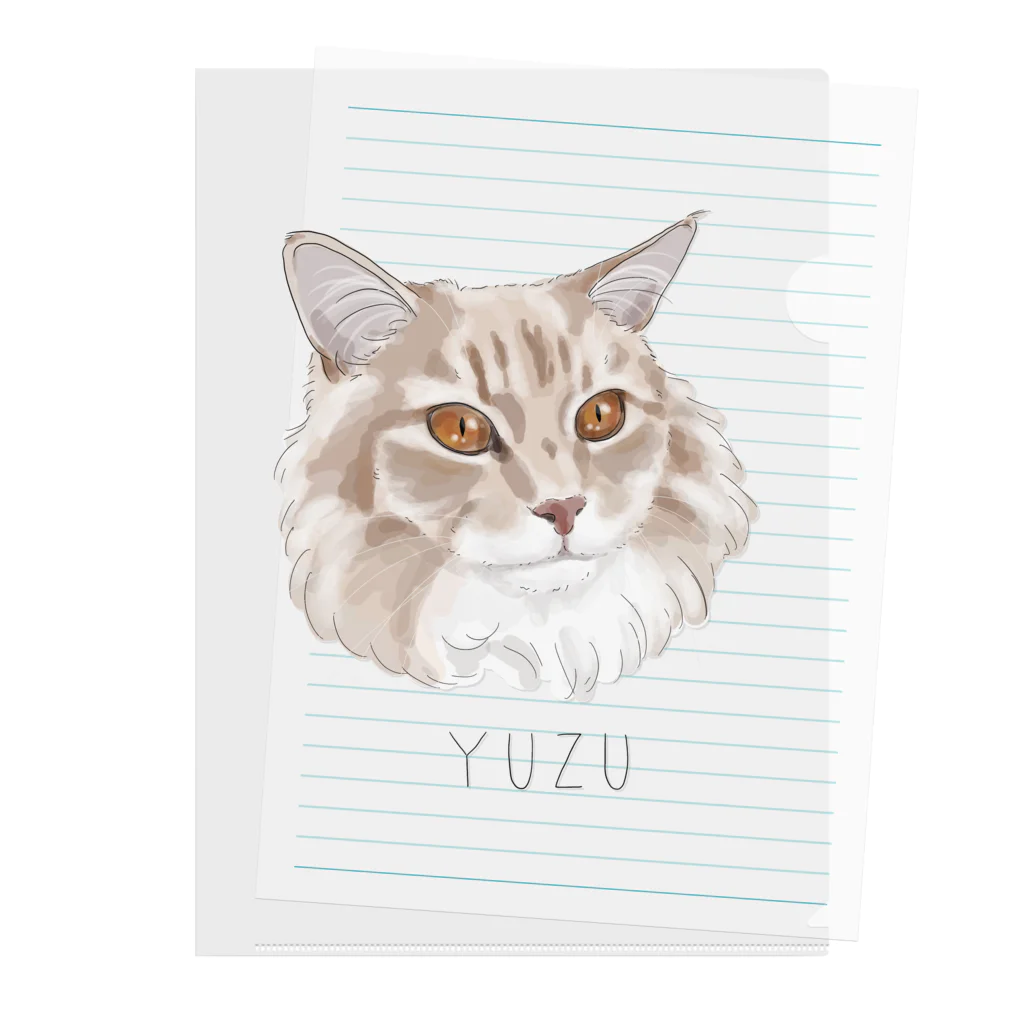 みきぞーん｜保護猫 ミッキー画伯と肉球とおともだちのyuzu Clear File Folder