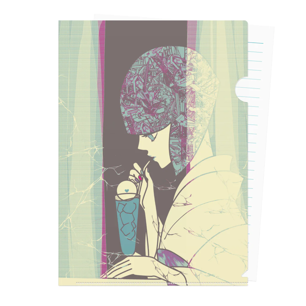 津籠りお　アクスタ再版中🍀のアンガーマネジメント　紫 クリアファイル