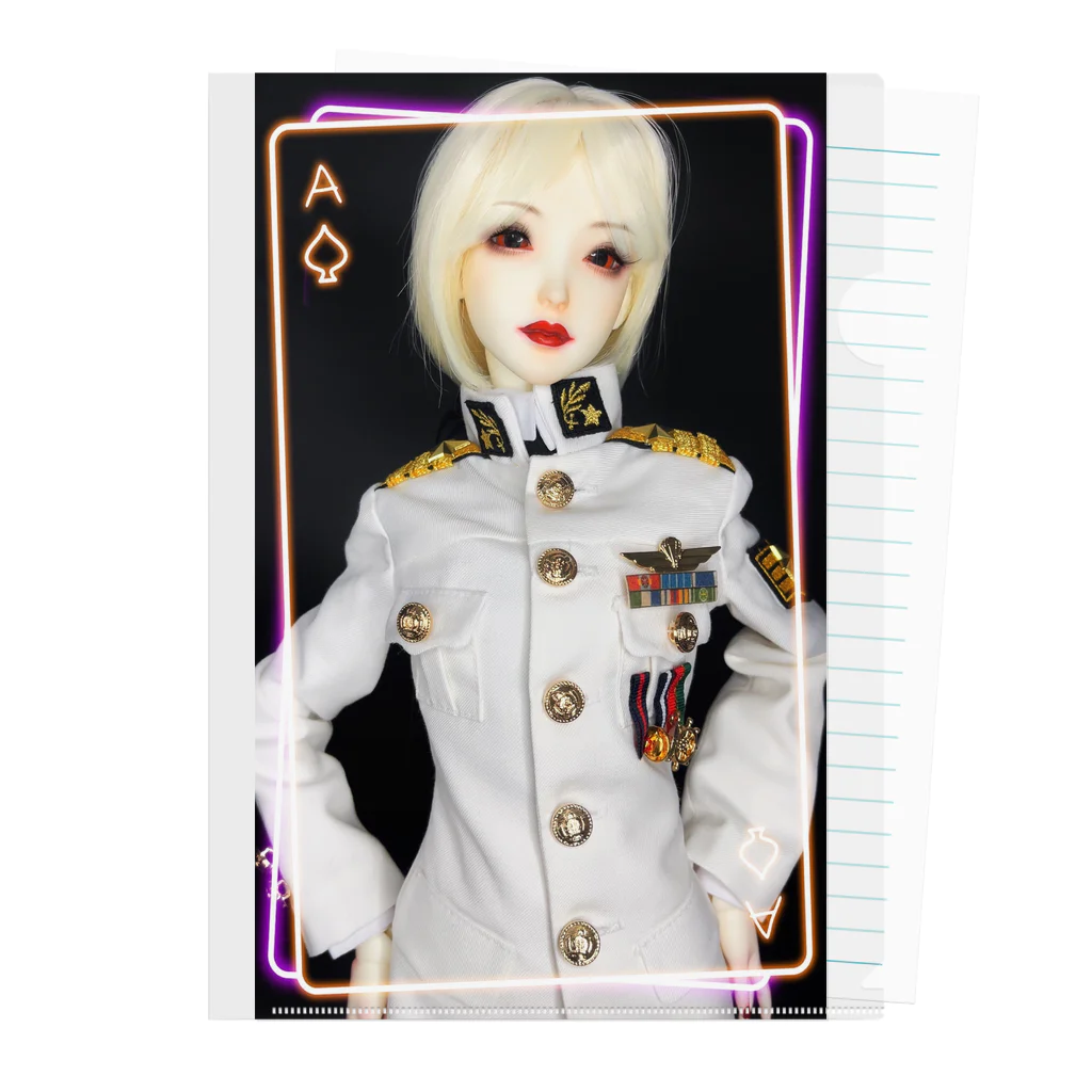 Valkyrie Arsenal（doll・かわいいアイテム)のMyDoll02：マルガレーテ(海軍軍服ver) Clear File Folder