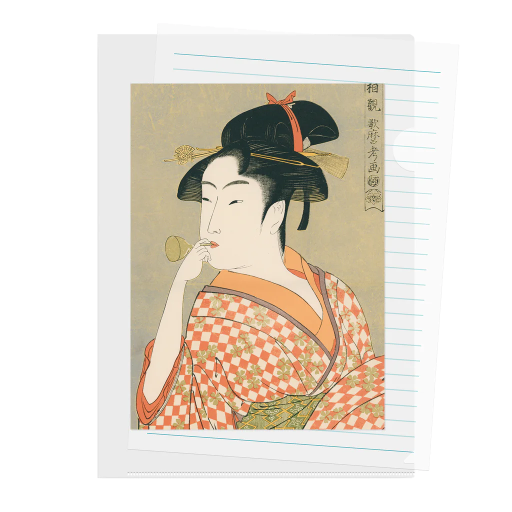 寿めでたや(ukiyoe)のUkiyoe　Utamaro Clear File Folder