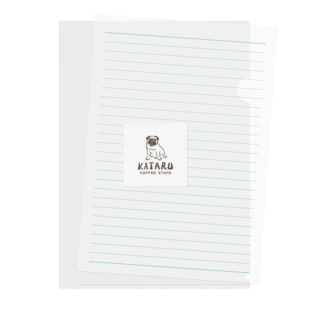 PEACE RIBBONのKATARU COFFEE Clear File Folder