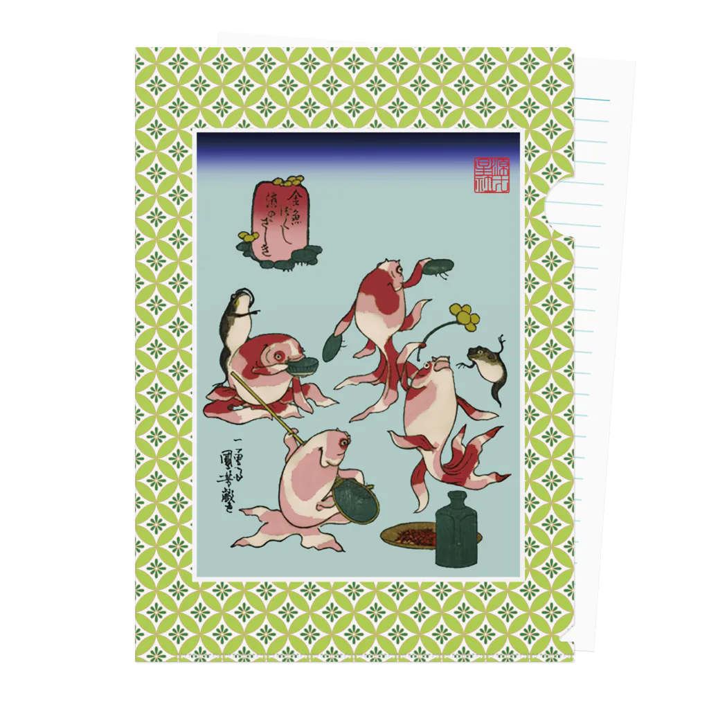 Rigelの金魚づくし 酒のざしき Clear File Folder