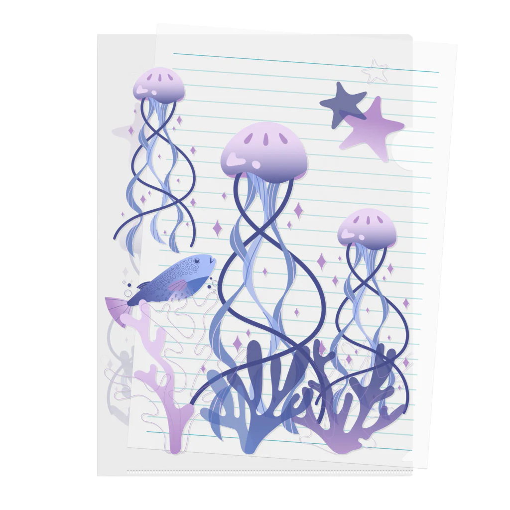 ra:commのDream jellyfish　くらげ浮遊 クリアファイル