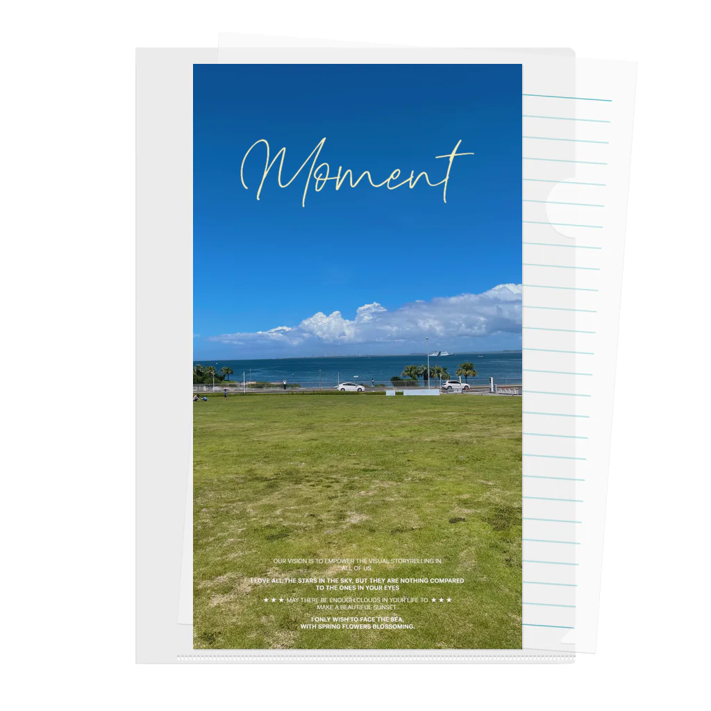 natural momentのfront of museum Clear File Folder