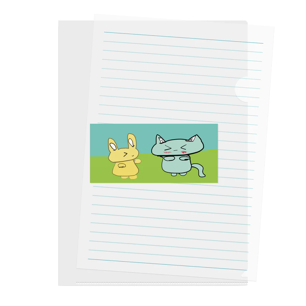 YAG STOREのまいごうさぎ Clear File Folder