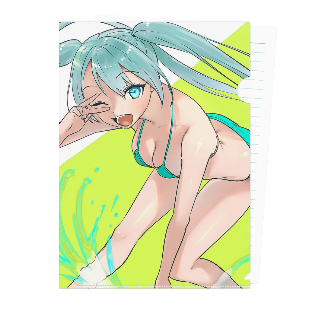 やさかショップの夏海アイテム Clear File Folder