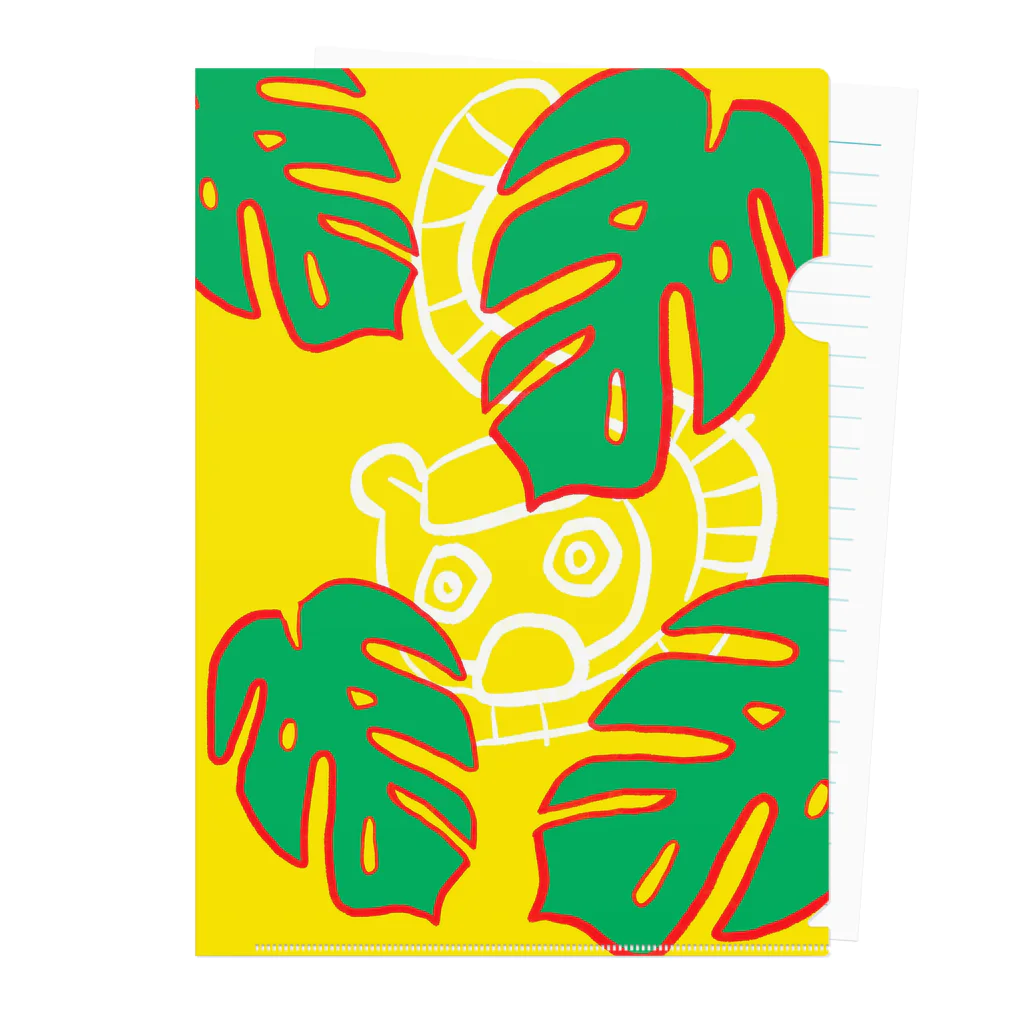 うさ／毎週水曜日★洗濯マンガ更新！のMonstera　Monkey　 Clear File Folder