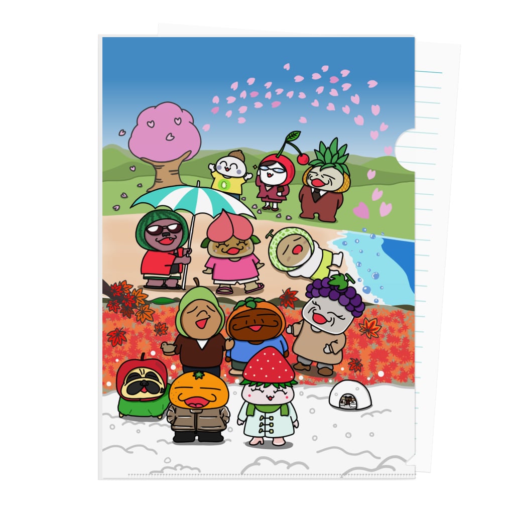 ワスイーツタウンの四季折々 Clear File Folder