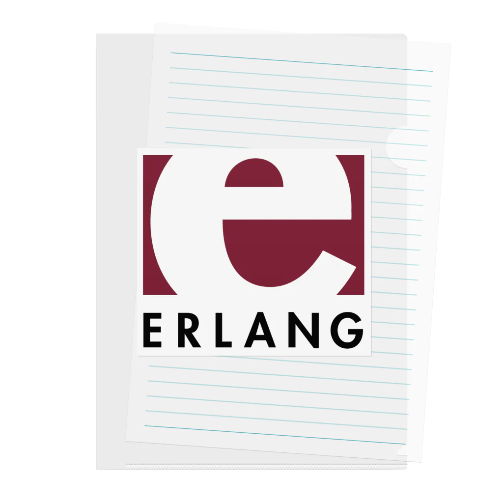 Erlang and Elixir shop by KRPEOのErlang logo クリアファイル