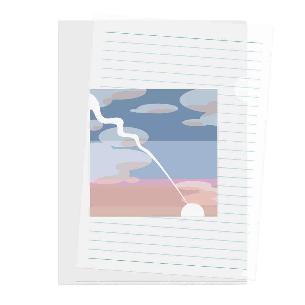 あすてるみなのひこうき雲 Clear File Folder