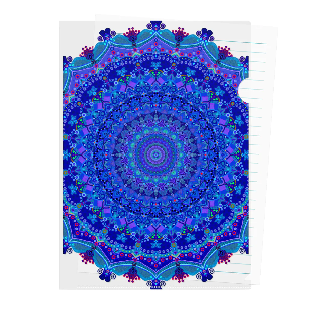 MANDALA屋のlapis lazuli Clear File Folder