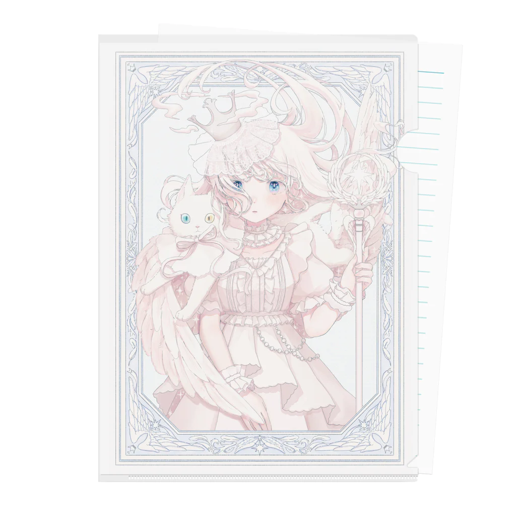 てとら うう🐑🐏🐑🐑のwhite Clear File Folder