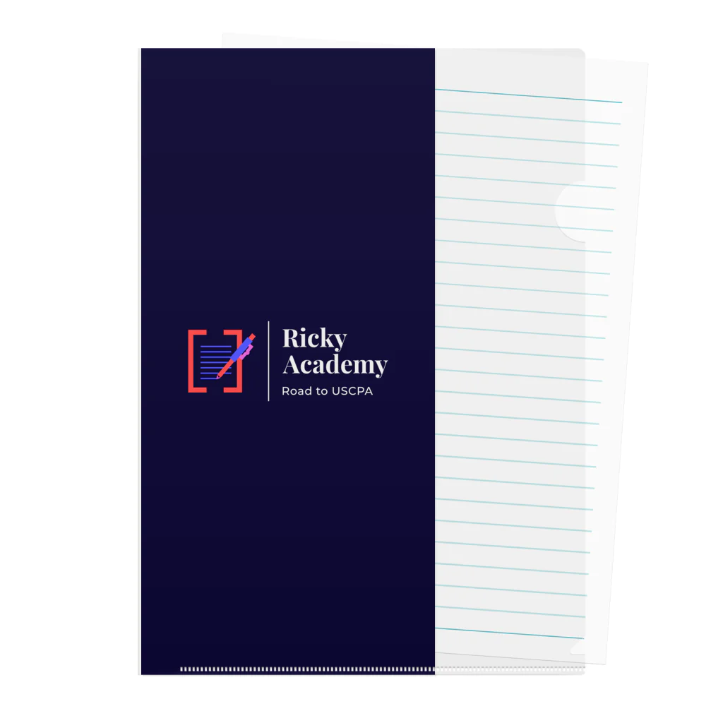 ricky-academyのRicky Academy custom-made goods vol.1_stationery Clear File Folder