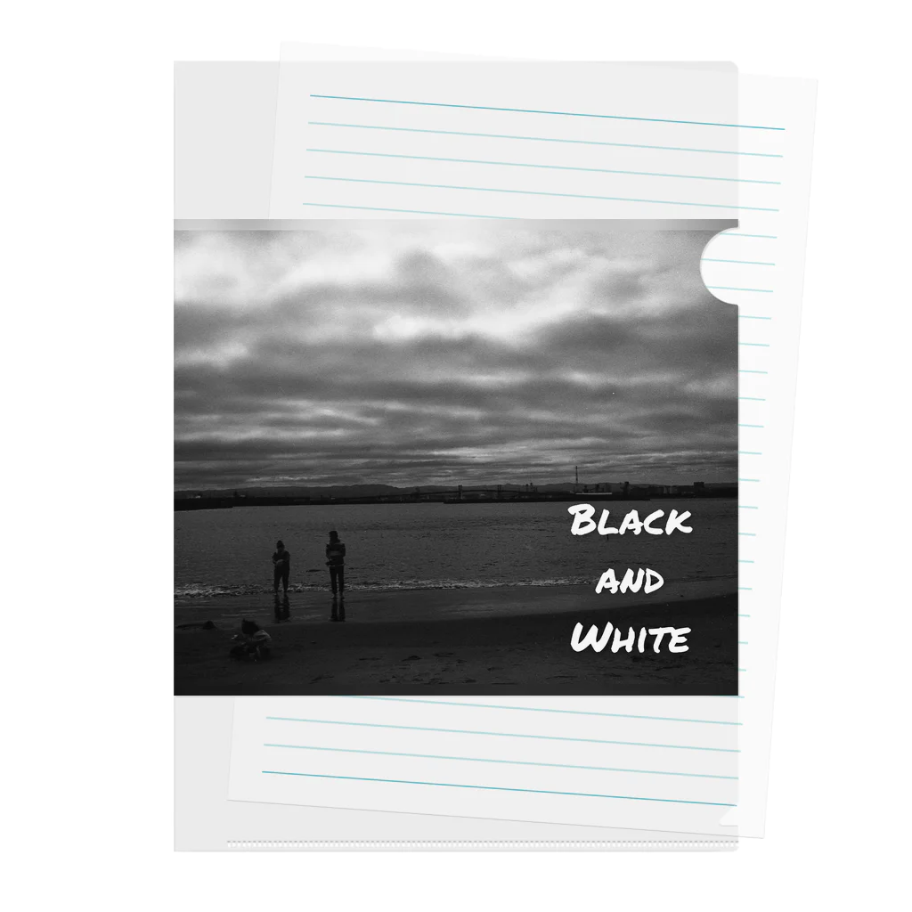 FILM CANERA FANのCloudy Sky and Ocean  Clear File Folder