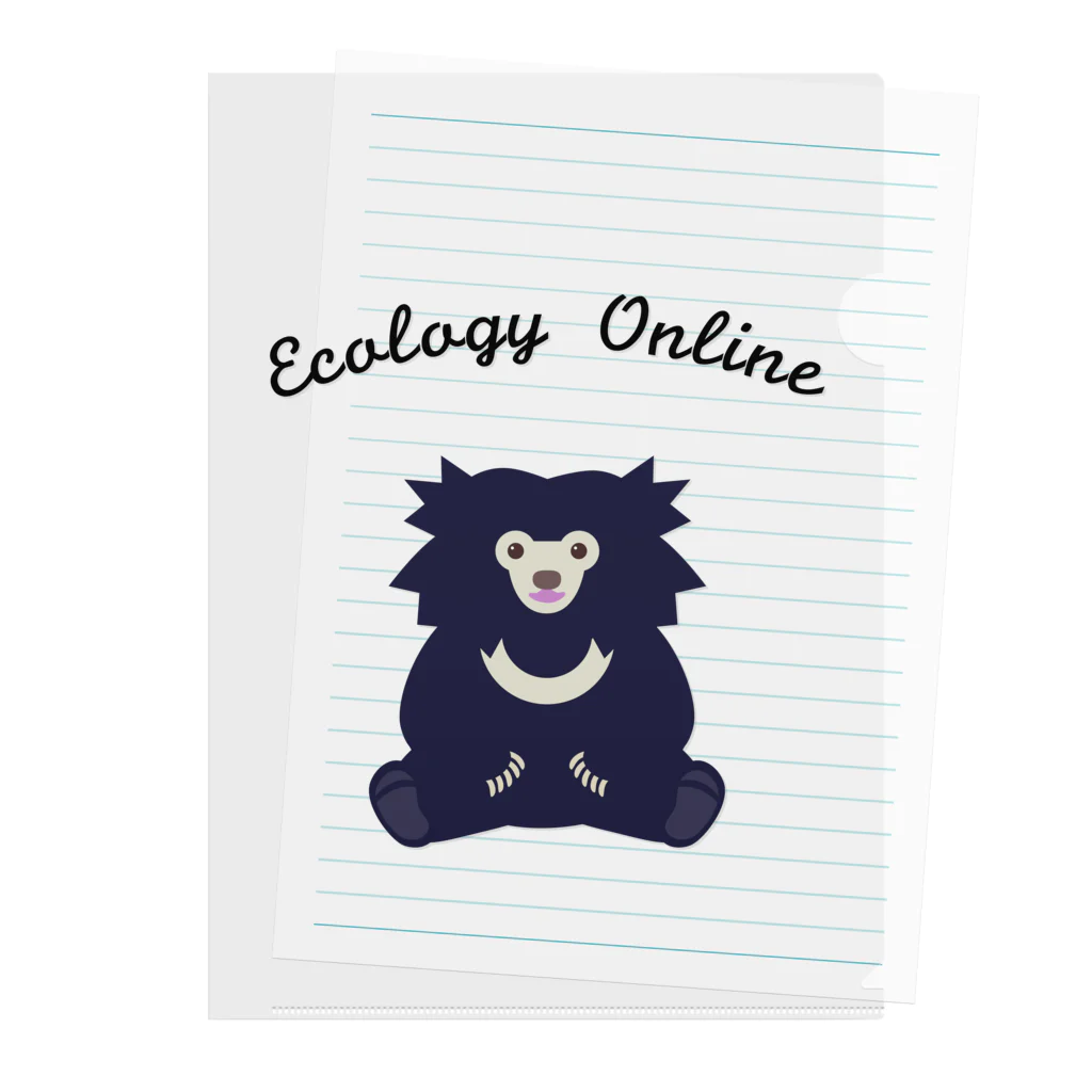 EcologyOnline（エコロジーオンライン）のごきげんナマケグマ EOL ver. クリアファイル