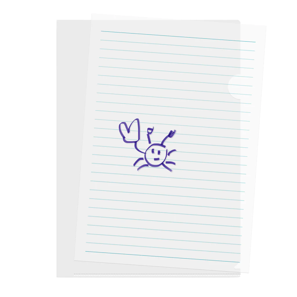 たのしみたろうのinterestingなカニくん Clear File Folder