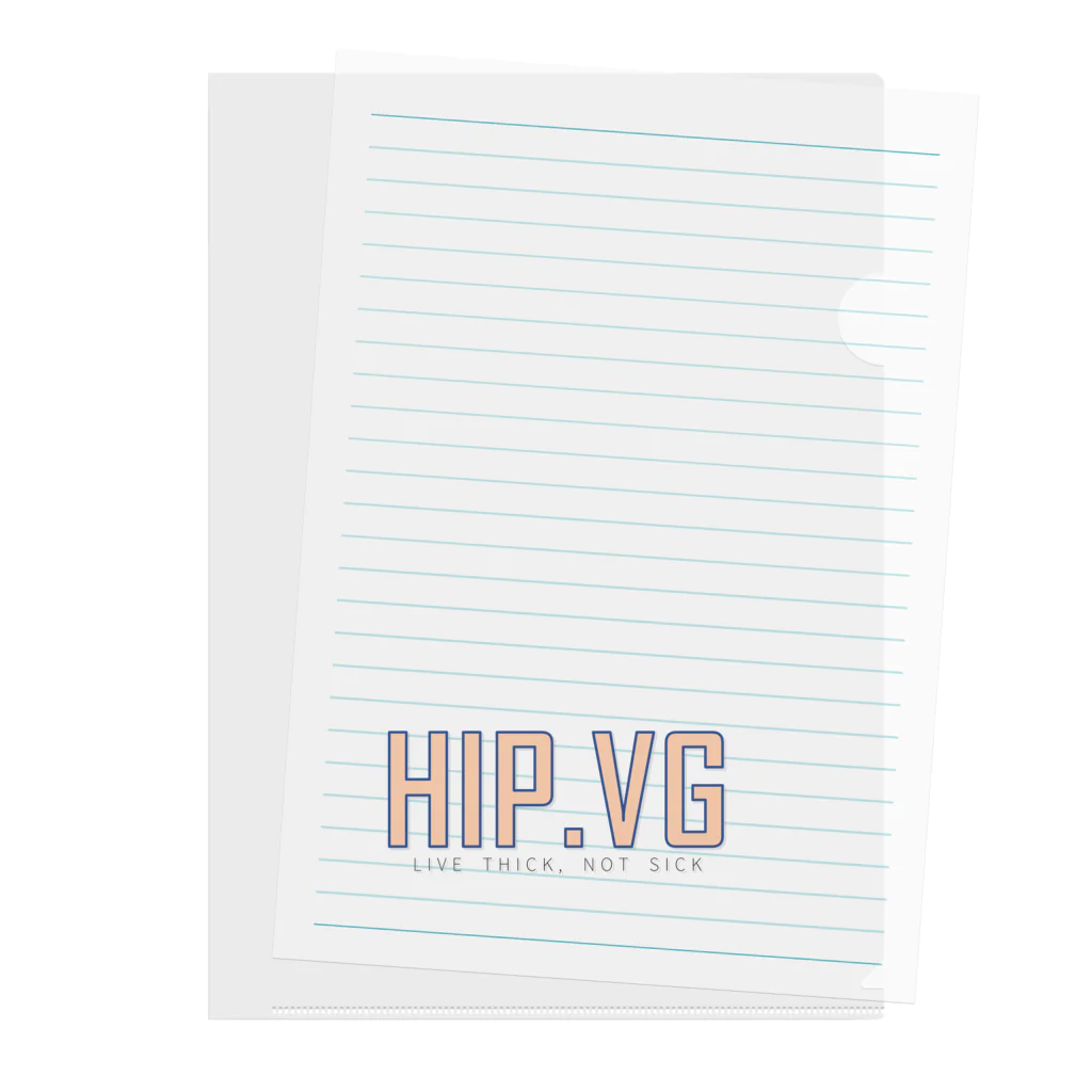 広瀬情報企画のHIPVG with Tag line Clear File Folder